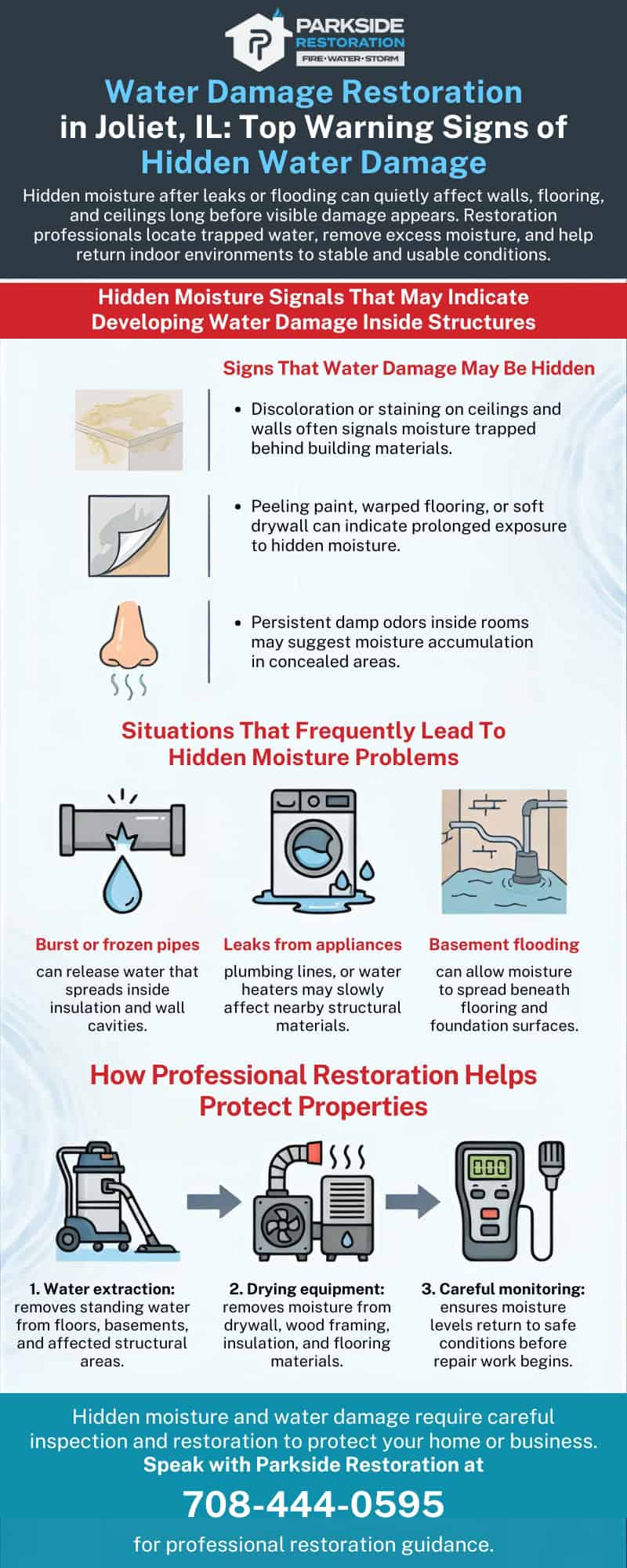 Water Damage Restoration in Joliet, IL: Top Warning Signs of Hidden Water Damage